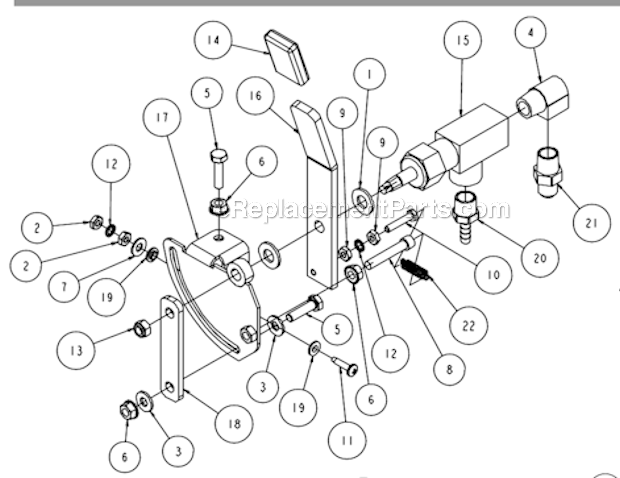 Page R Diagram and Parts List for MK-4024KB  MK Diamond Concrete Saw